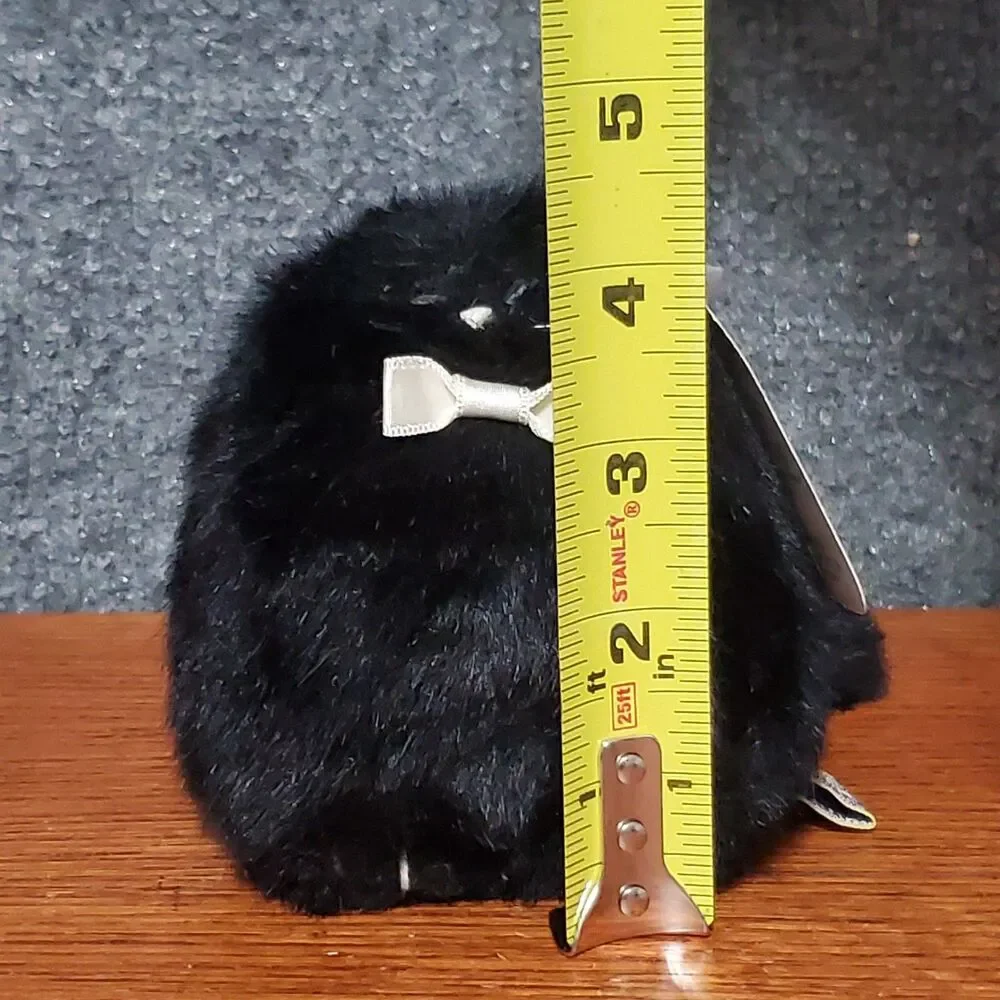 Dankin Black Kitten Silvan Stuffed Animal Plush Cat 80s Kitty Silvia And Silvan
